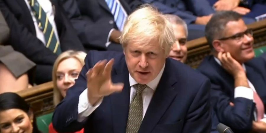 Boris Johnson vor dem britischen Unterhaus