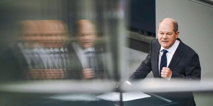 Scholz in Haushaltsdebatte