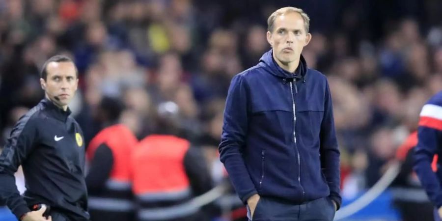 Nicht zufrieden mit der Leistung seines Teams: PSG-Coach Thomas Tuchel. Foto: Michel Euler/AP