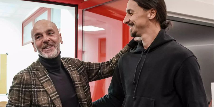 Zlatan Ibrahimovic Milan Pioli