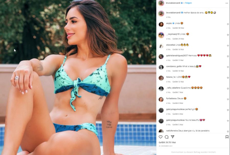 Bruna Biancardi ist Influencerin, Model und Firmeninhaberin.