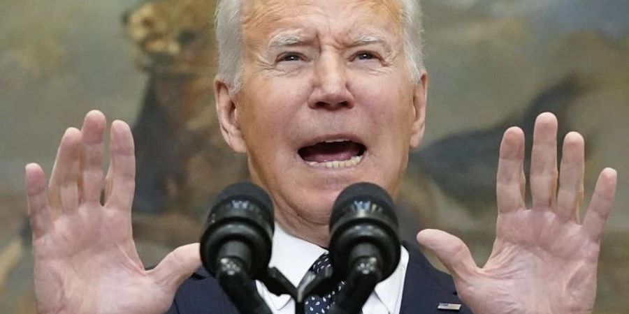 Spricht von einem russischen Einmarsch in der Ukraine schon in der kommenden Woche: US-Präsident Biden. Foto: Alex Brandon/AP/dpa