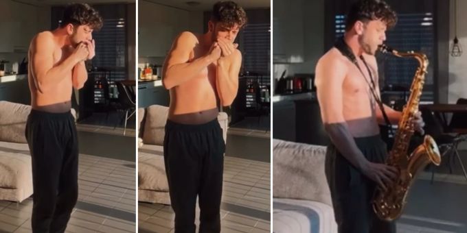 «Sex-ofon» - Hier lässt Luca Hänni nicht nur seine Muckis spielen