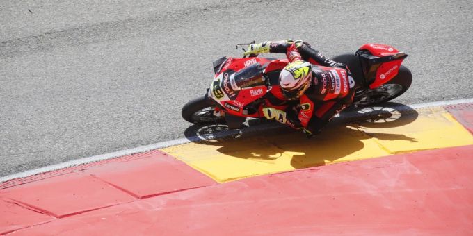 Alvaro Bautista während des Rennens in Aragon. alvaro bautista