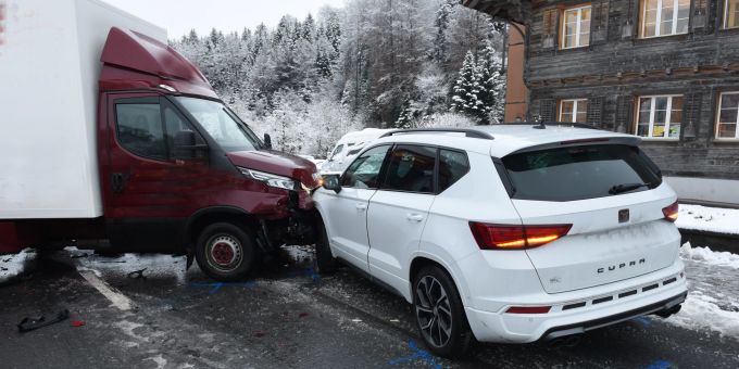 Beim Unfall wurde niemand verletzt. Unfall