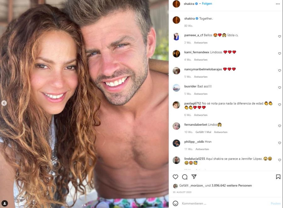 Gerard Piqué war zwölf Jahre lang mit Pop-Sängerin Shakira liiert.