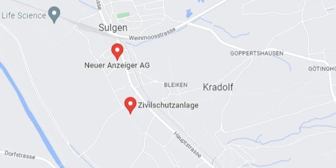 Die Truppenunterkunft ALST in Sulgen befindet sich an der Auholzstrasse. Sulgen Truppenunterkunft ALST