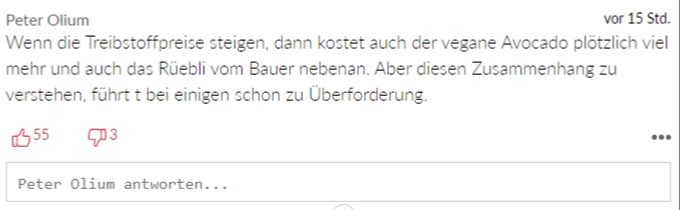 Benzin Preise Leser-Kommentare