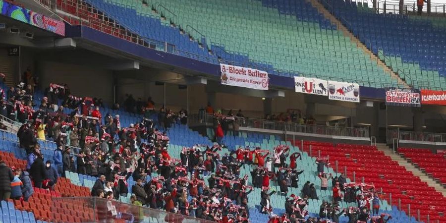 Bei Heimspielen von RB Leipzig sind derzeit nur wenige Zuschauer im Stadion zugelassen. Foto: Jan Woitas/dpa-Zentralbild/dpa