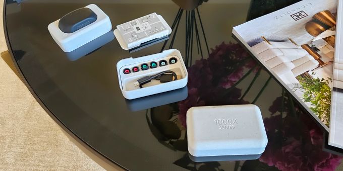 Die Verpackung kann komplett recycelt werden. Sony WF-1000XM5