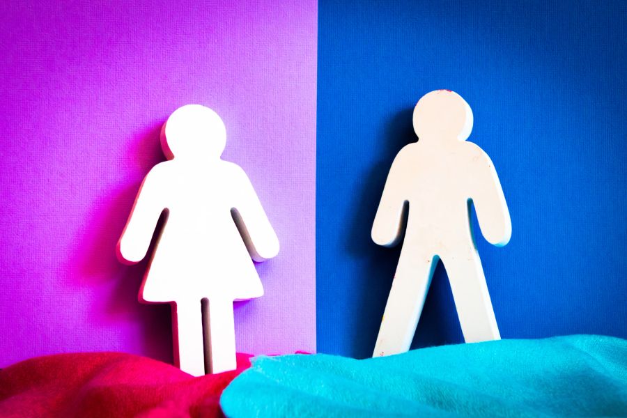 Genderfluide Personen wechseln fliessend zwischen den zwei Geschlechtsidentitäten.