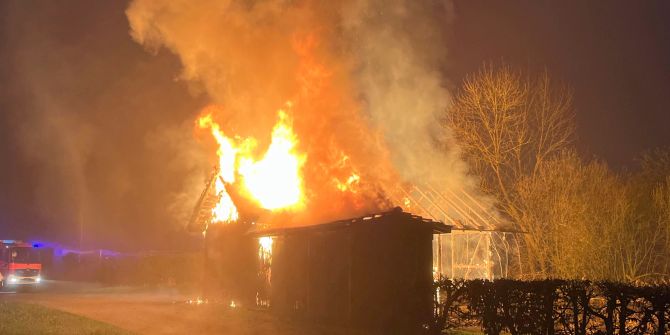 Brand eines Kleinkaliber-Schiessstandes