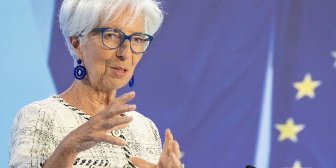 Christine Lagarde, Präsidentin der Europäischen Zentralbank (EZB). (Archivbild) Christine Lagarde Europäischen Zentralbank