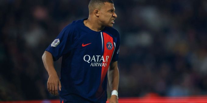 Frustriert: PSG-Star Kylian Mbappé. PSG-Star Kylian Mbappé.