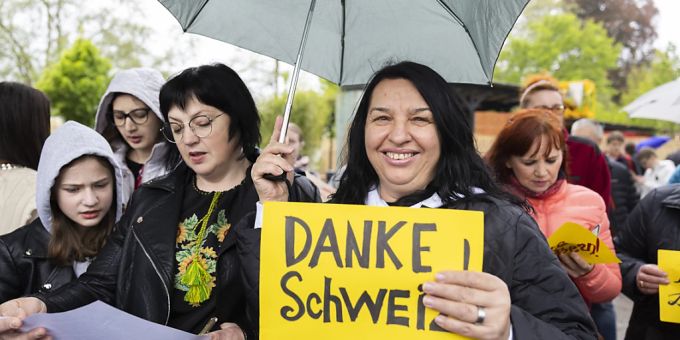 Flüchtlinge aus der Ukraine mit Schutzstatus S: Der Bundesrat hat ein provisorisches Konzept verabschiedet mit Blick für eine zukünftige Rückkehr in die Ukraine. (Archivbild) Flüchtlinge aus der Ukraine mit Schutzstatus S: Der Bundesrat hat ein provisorisches Konzept verabschiedet mit Blick für eine zukünftige Rückkehr in die Ukraine. (Archivbild)