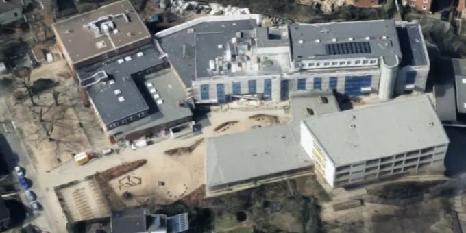 Die Schule Blankenese in Hamburg. schule