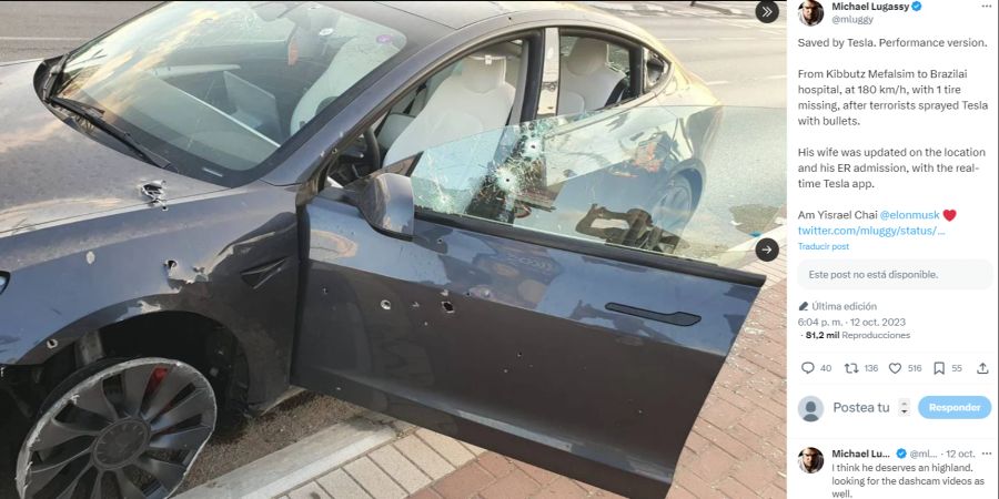 tesla hamas israel gaza