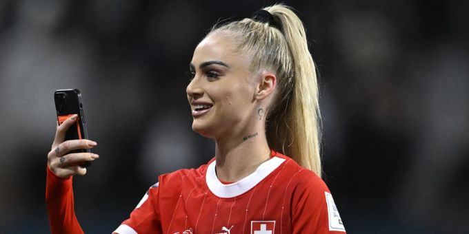 Alisha Lehmann im Trikot der Schweizer Nati an der WM 2023. Alisha Lehmann
