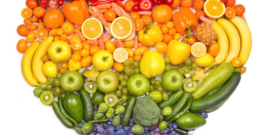 Buntes Obst und Gemüse
