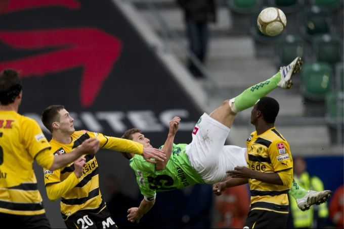 22 Tore schoss Muntwiler für den FC St. Gallen. (Archivbild) FC St. Gallen