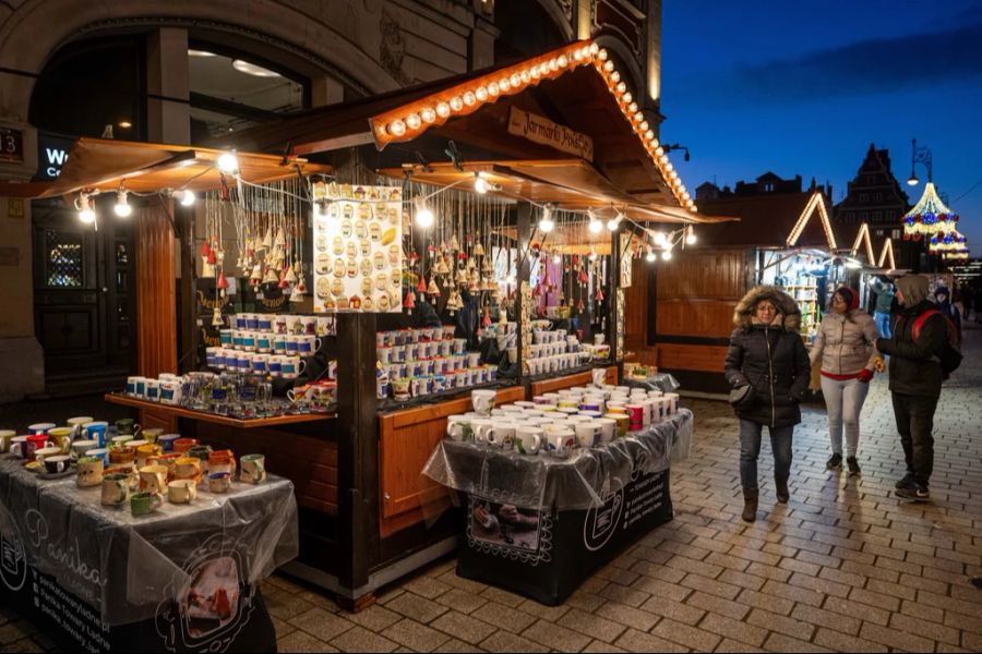 Weihnachtsmärkte verkaufen oftmals Schokolade – so auch imm Städtchen Mansfield in Nottinghamshire, England. (Symbolbild)