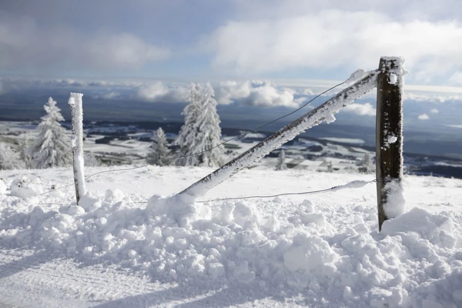 An diesem Wochenende hat es nun vor allem in den Bergen ordentlich geschneit.