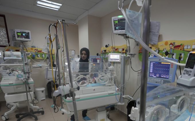 Ein Spital im Gazastreifen. Israel Palestinians