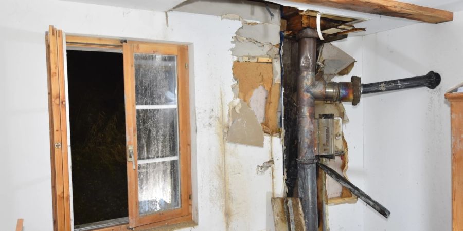 Passugg: Mottbrand bei Kaminrohr