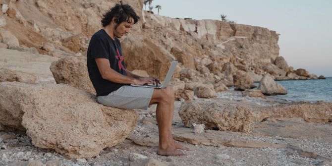 arbeiten am strand