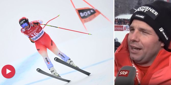 Beat Feuz Kitzbühel Abfahrt