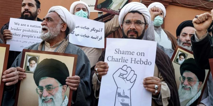 Proteste im Iran gegen Karikaturen in der «Charlie Hebdo»