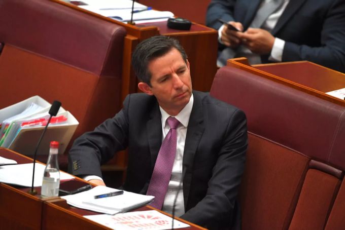 Senator Simon Birmingham im August 2020. simon birmingham