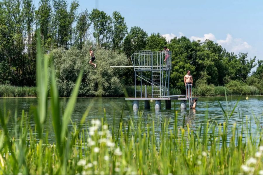 Das Strandbad Moossee.