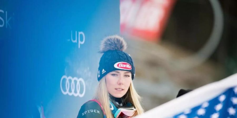 Verpasst den Saisonauftakt in Sölden: Ski-Star Mikaela Shiffrin. Foto: Expa/Michael Gruber/APA/dpa