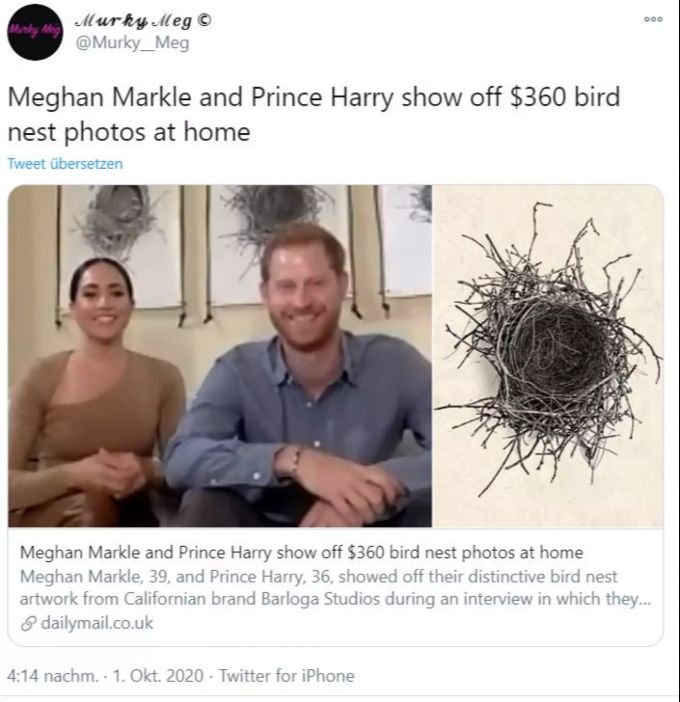 Harry und Meghan zeigen ihre Kunstwerke. meghan
