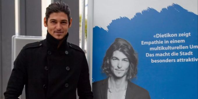 Ex-Bachelor und Immobilienverwalter Patric Haziri ist eines der Testemonials.
