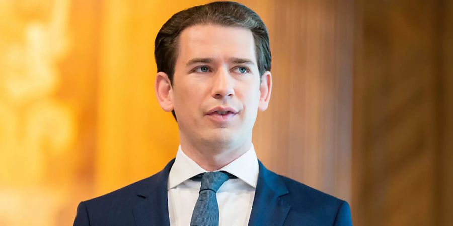 Sebastian Kurz, Bundeskanzler von Österreich, spricht während einer Pressekonferenz vor Beginn eines Ministerrats im Bundeskanzleramt. Foto: Georg Hochmuth/APA/dpa