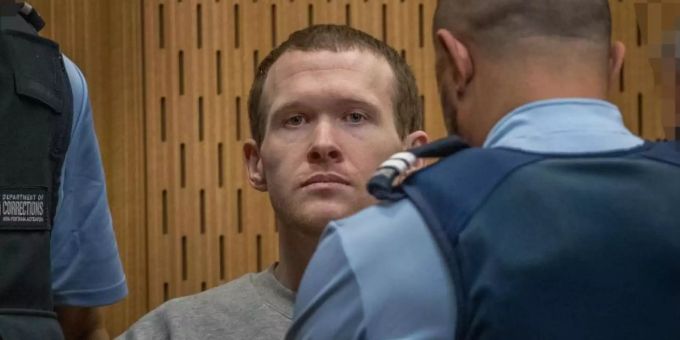 Der Angeklagte Brenton Tarrant erscheint vor dem Obersten Gerichtshof. Foto: John Kirk-Anderson/Fairfax/dpa Der Angeklagte Brenton Tarrant erscheint vor dem Obersten Gerichtshof. Foto: John Kirk-Anderson/Fairfax/dpa