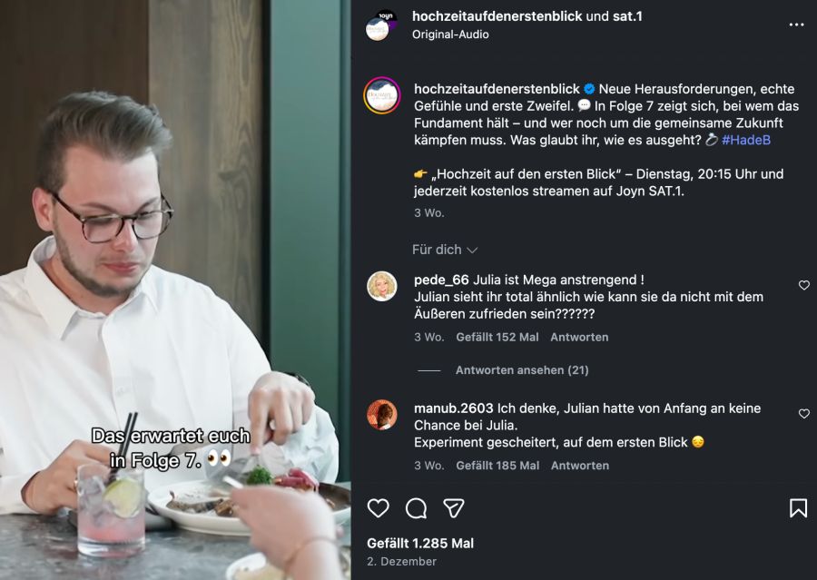 hochzeit auf den ersten blick