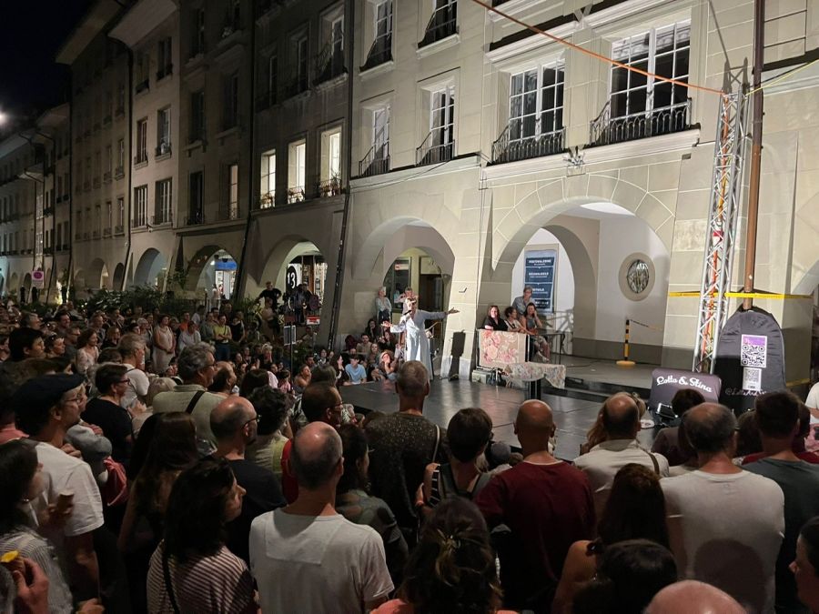 Gute Stimmung am Buskers.