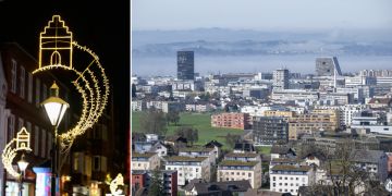 zug weihnachtsbeleuchtung