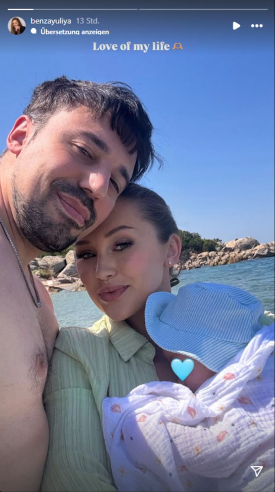 Für den Influencer und die Ex-Bachelorette ist es die erste Überland-Reise mit ihrem Baby.