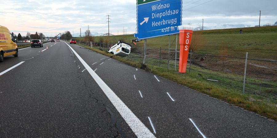 Auffahrkollision auf A13