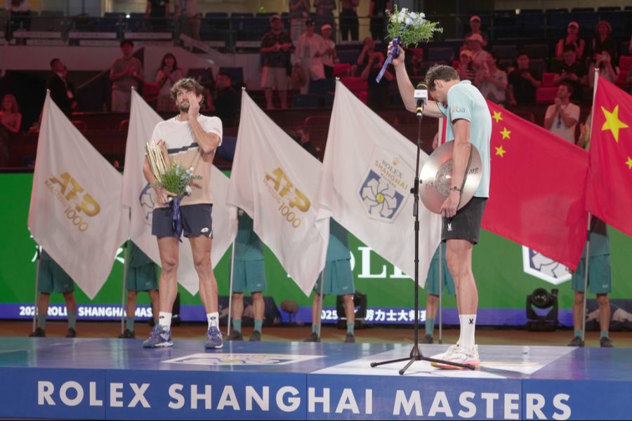 So wird die Siegerehrung in Shanghai zu einer besonders emotionalen Angelegenheit.