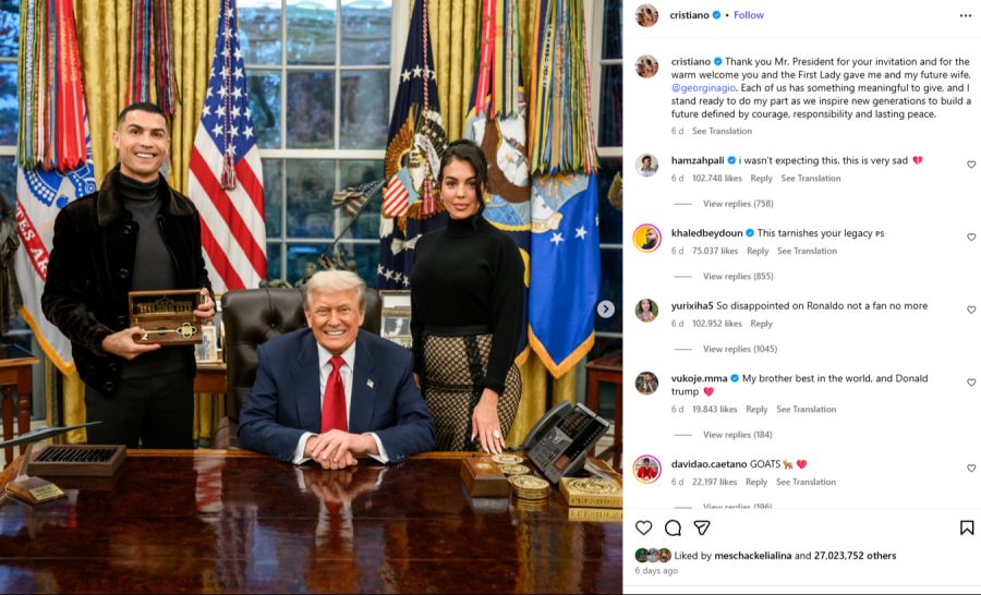 Kurz nach dem Treffen wird Ronaldos WM-Sperre aufgehoben. Reiner Zufall?