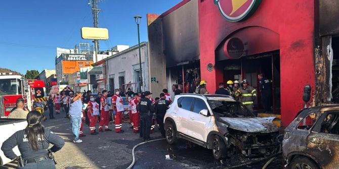 Explosion Rettungskräfte Hermosillo Mexiko