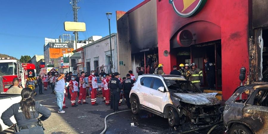 Explosion Rettungskräfte Hermosillo Mexiko