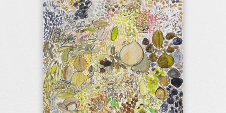 Körner nennt der Französische Künstler Fabrice Hyber dieses Werk. Bilder des Franzosen sind in einer Parallelausstellung der Kunstmuseen Thun BE und Warth TG zu sehen.