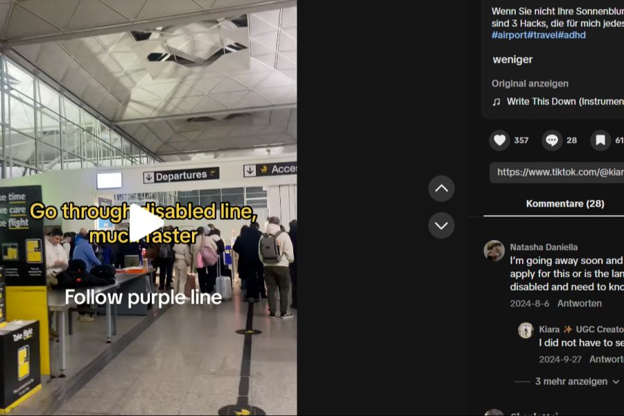 Aber immer mehr Influencer prahlen in den sozialen Medien mit ihren Sonnenblumen-Bändeli und zeigen, wie sie an Flughäfen von Sonderbehandlungen profitieren.