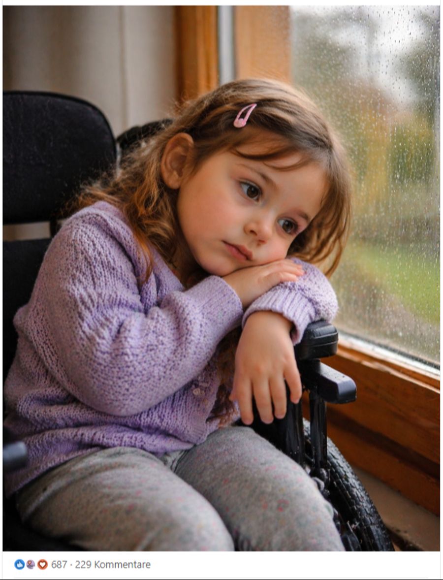 Angefügt an den Beitrag ist dieses Foto. Es ist KI-generiert, wird aber im Post nicht so deklariert.